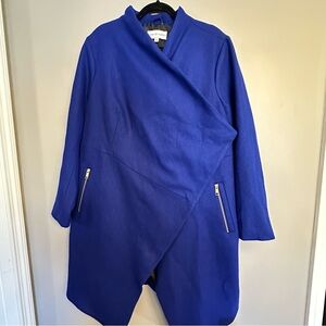 Forever Audrey- Asymmetrical Women's Size 16W, Lined- Wool Blend Coat - HP ⭐️